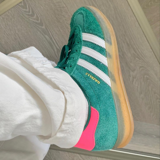 Adidas Gazelle indoor Green & lucid pink - Thumbnail 5