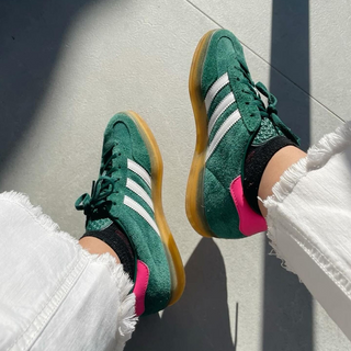 Adidas Gazelle indoor Green & lucid pink - Thumbnail 4