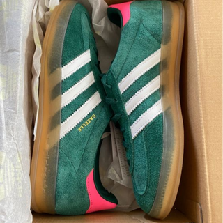 Adidas Gazelle indoor Green & lucid pink - Thumbnail 3