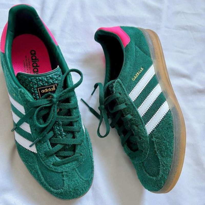 Adidas Gazelle indoor Green & lucid pink Main Image