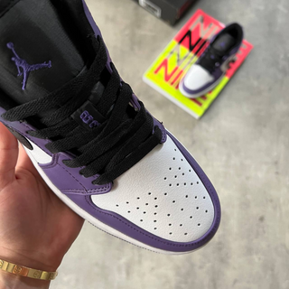 Nike Air Jordan 1 Low Court Purple   - Thumbnail 4