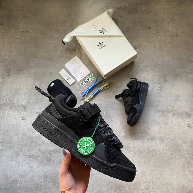 Adidas Forum Low X Bad Bunny Black - Thumbnail (Preview) 3