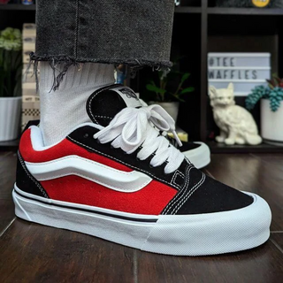 Vans Knu Skool Black Red ❦ - Thumbnail 4