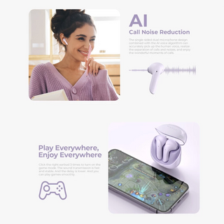 HAVIT TW974 Modern Earbuds | Chic And Stylish Design | USB Port: Type-C | 60ms Game Mode Low Latency