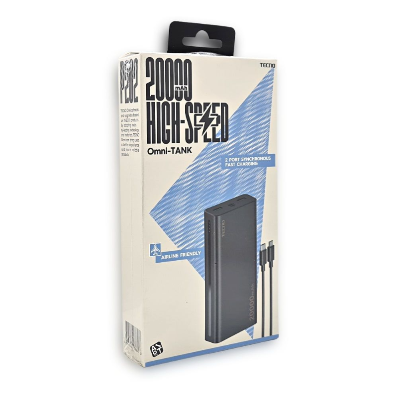 TECNO PWRBNK 20000MAH TPB-P202 BK