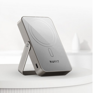 HAVIT PB5222 10000mAh Powerbank | With Magnetic Wireless Power Bank & Holder | Aluminium Alloy