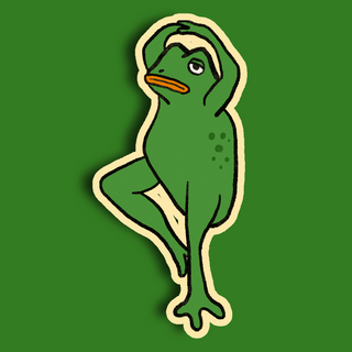 Dancing Frog Sticker