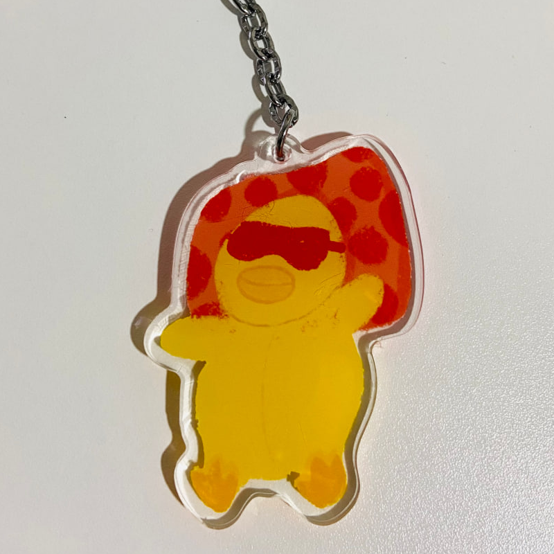 Sleepy Duck Keychain Main Image