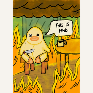 This Is Fine Card