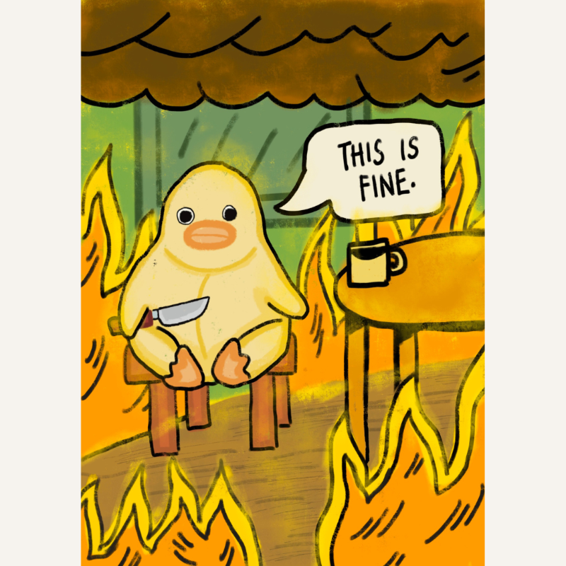 This Is Fine Card Main Image