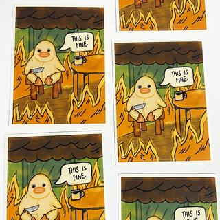 This Is Fine Sticker