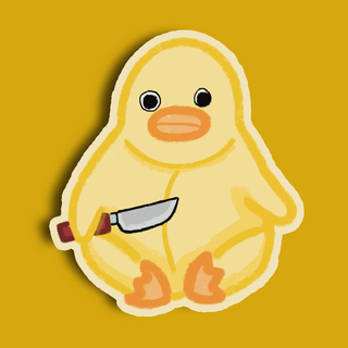 Duck H8 U Sticker