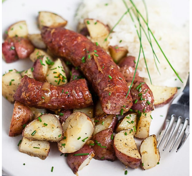 Rosemary Sausage and Potato Skillet Bowl Meal Prep Main Image