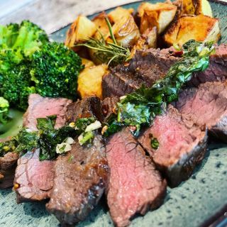Steak w/ Chimichurri, Potato & Veggies Meal Prep
