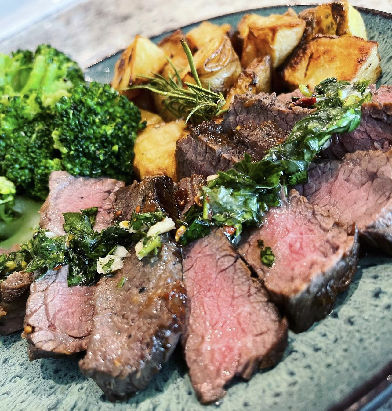 Steak w/ Chimichurri, Potato & Veggies Meal Prep Main Image