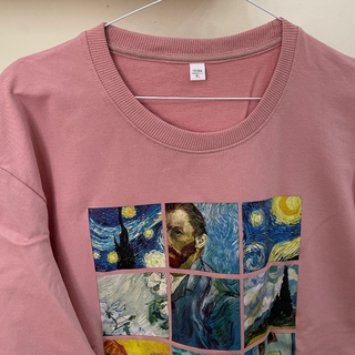 vangogh pink sweatshirt