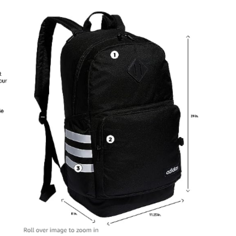 Backpacks: Logo and Dancer’s name on front pocket