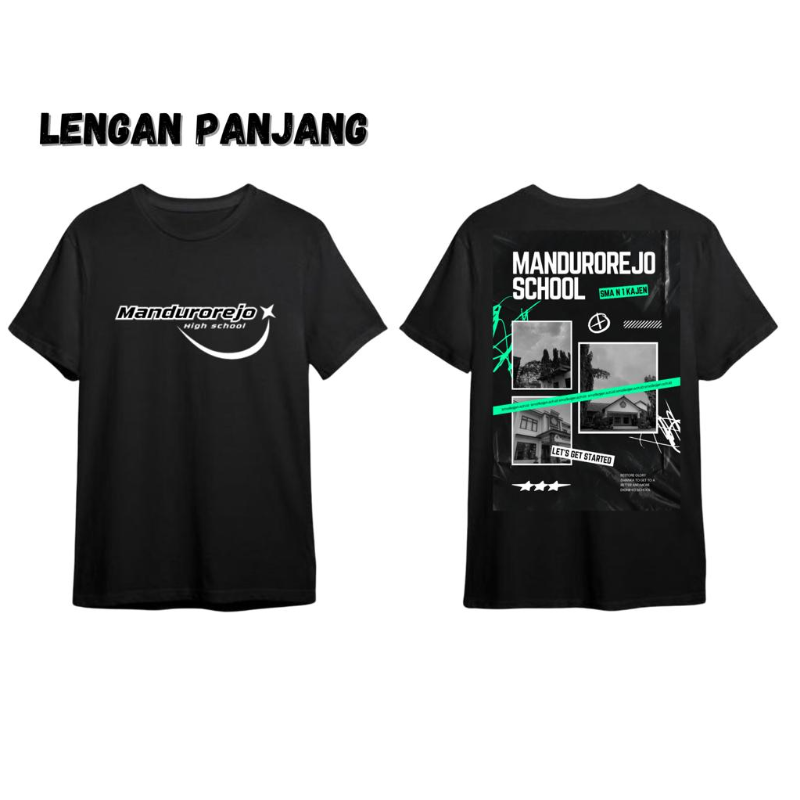 KAOS HITAM MANDUROREJO LENGAN PANJANG