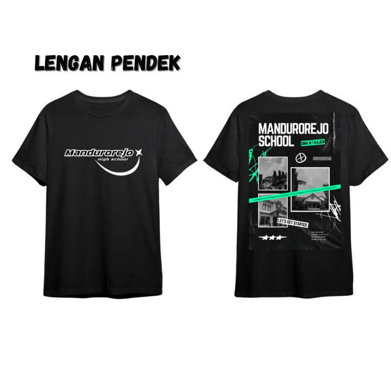 KAOS HITAM MANDUROREJO LENGAN PENDEK