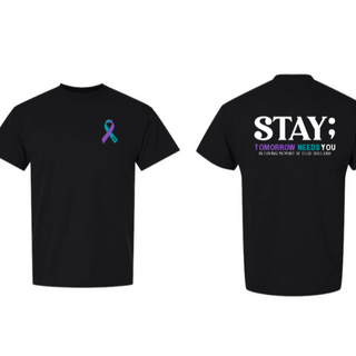 Black T-Shirt - Stay;