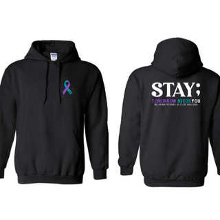 Black Hoodie - Stay;