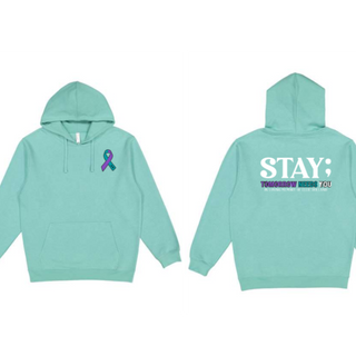 Teal Hoodie - Stay;