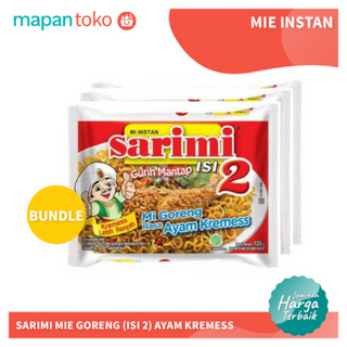 SARIMI MIE GORENG (ISI 2) AYAM KREMESS PCK 125G KARTON (24 Pcs)