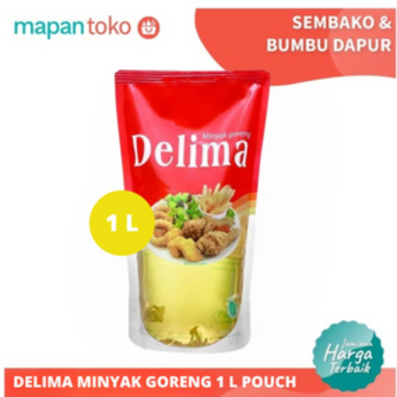 DELIMA MINYAK GORENG REFFIL PCH 1000ML KARTON (12 PCS) Main Image