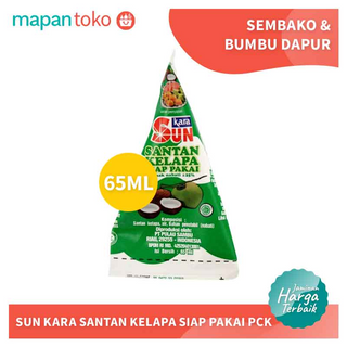 SUN KARA SANTAN KELAPA SIAP PAKAI PCK 65ML KARTON (36 Pcs)