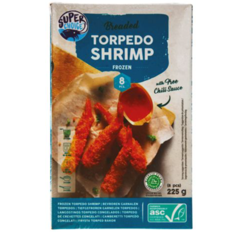 SUPER CHOICE Torpedo Shrimp 225g Main Image