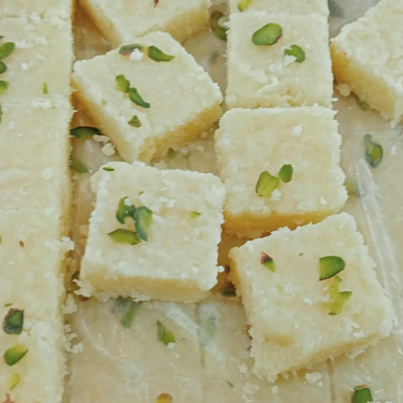 Coconut Barfi Plain 500gm box