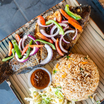 Fried Fish with Rice