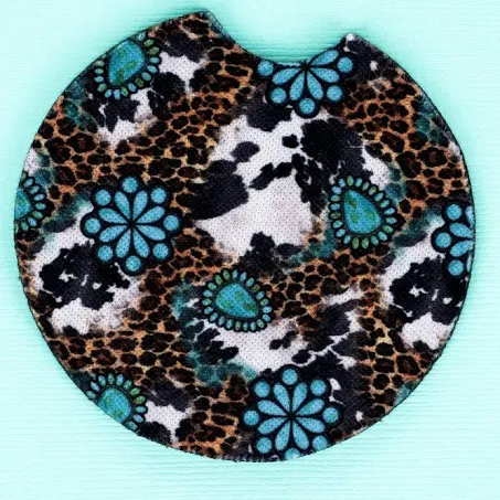 Recycled Neoprene Coaster - 4 Pack