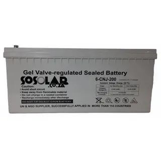 12-Volt solar rechargable batteries 200Ah