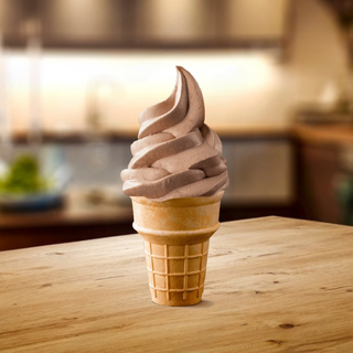Chocolate Soft Serve Cone