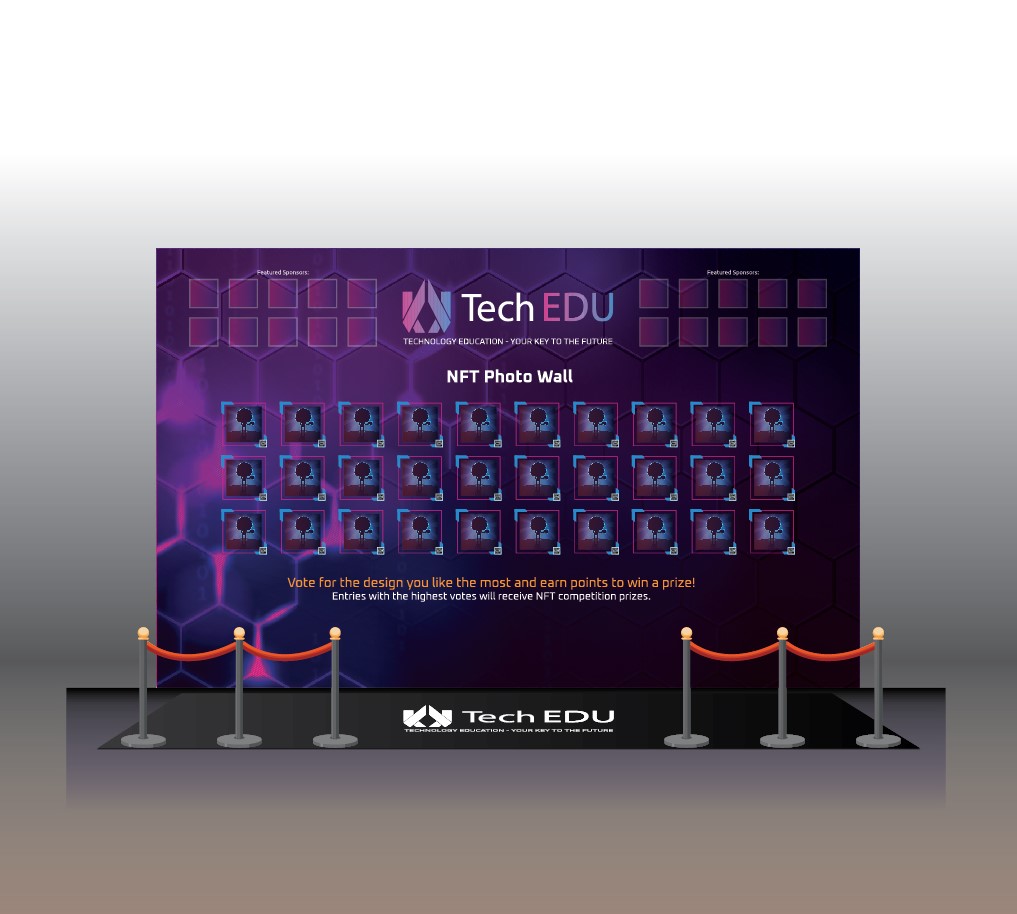 Logo placement in Landing page, NFT voting wall, NFT competition instruction