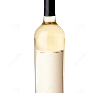 Fles witte wijn