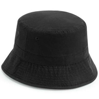 BLACK BUCKET HAT