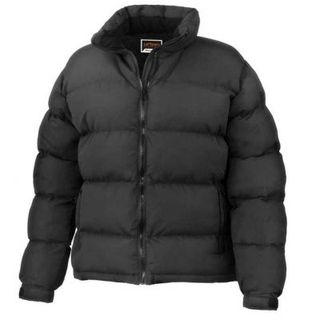 WOMEN'S BLACK PUFFER COAT