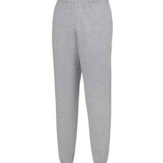 UNISEX GREY CUFFED JOGGERS