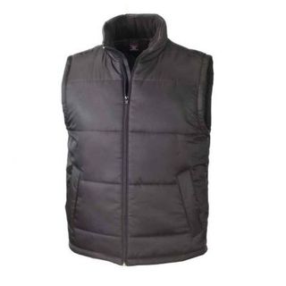 UNISEX BLACK PADDED WATER RESISTANT GILET