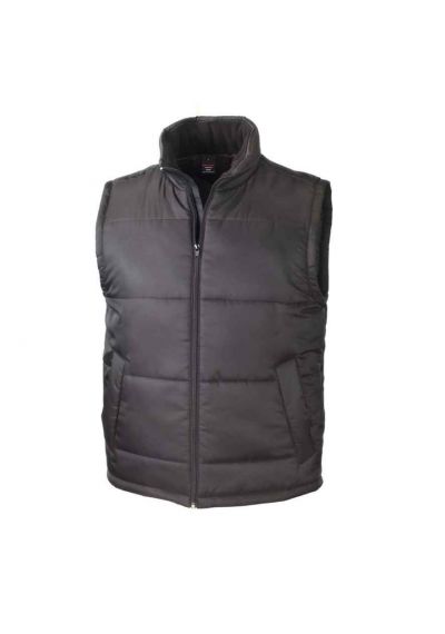 UNISEX BLACK PADDED WATER RESISTANT GILET