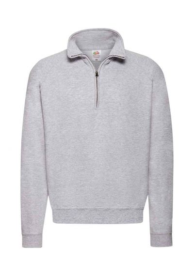 UNISEX GREY QUARTER ZIP