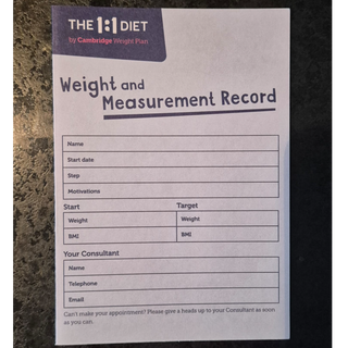 Weight Record Card