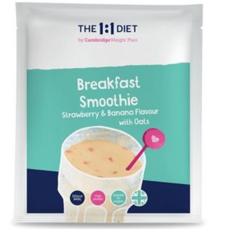 Strawberry & Banana Smoothie with Oats