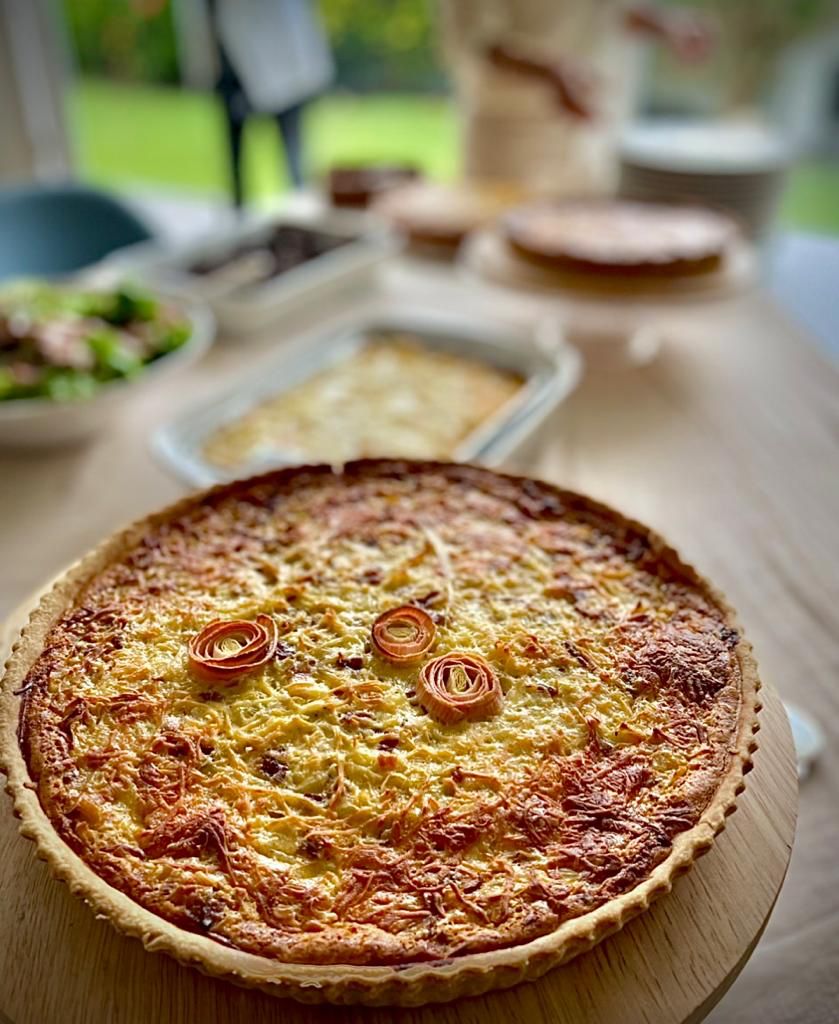 Quiche de Poro y Tocino