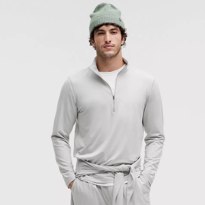 Soft Jersey Half Zip -Vapor