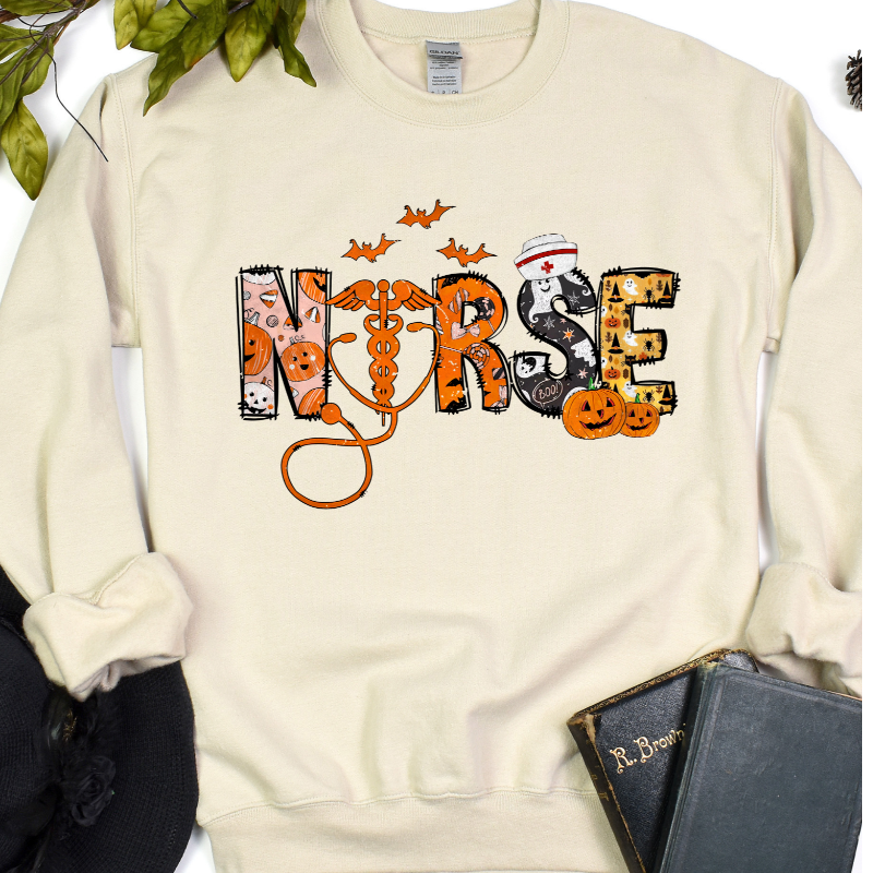 Halloween Nurse Crew Neck