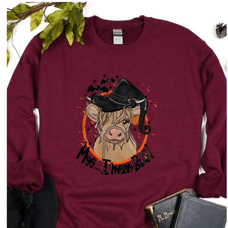 Boo Cow Crew Neck 