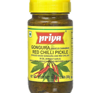 Priya Gonguru redchilli  Pickle 300g